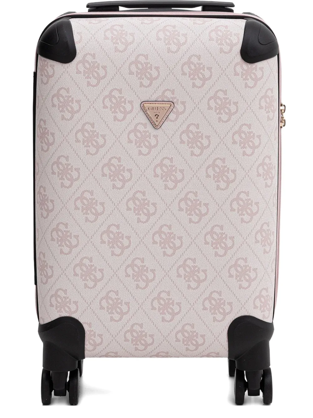 Guess Usa Berta 4g Logo-monogram Trolley Case In Neutral