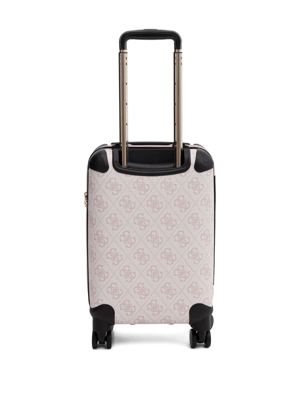 Guess Usa Berta 4g Logo-monogram Trolley Case In Metallic