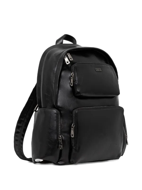 GUESS USA zip-pocket Backpack | Black | FARFETCH