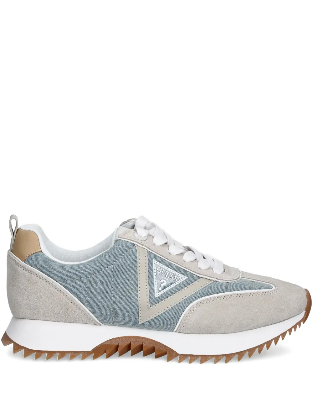 Guess Usa Bail Logo-plaque Sneakers In Multi