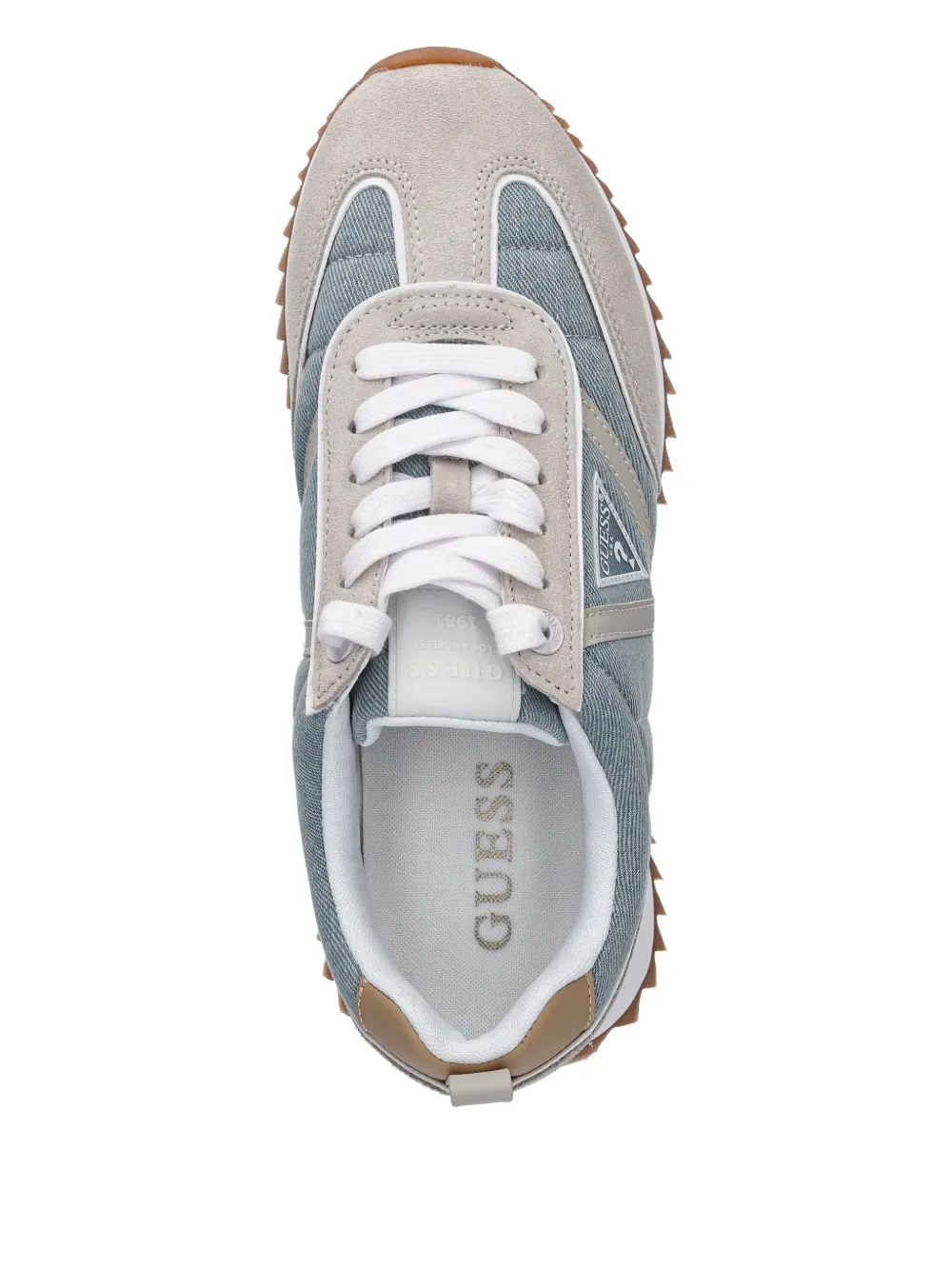 Guess Usa Bail Logo-plaque Sneakers In Multi
