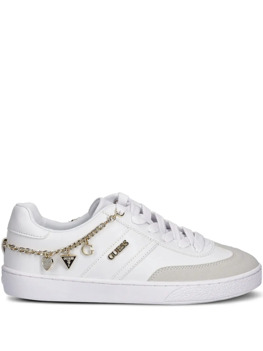 GUESS USA Sneakers met bedel Wit