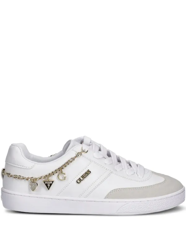 GUESS スニーカー GUESS USA Tênis Com Detalhe De Pingente | Branco | FARFETCH BR