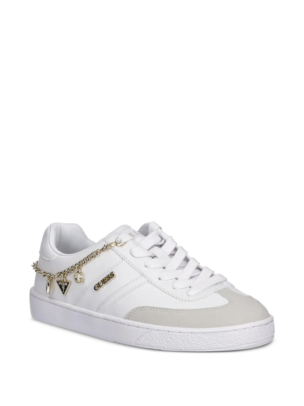 GUESS USA charm-detail sneakers - Wit