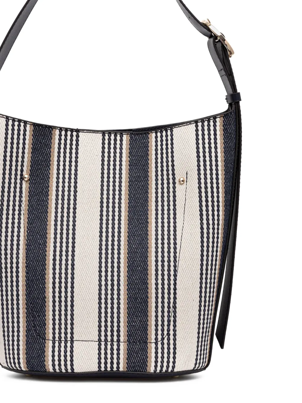 GUESS USA Nicolette gestreepte shopper Blauw