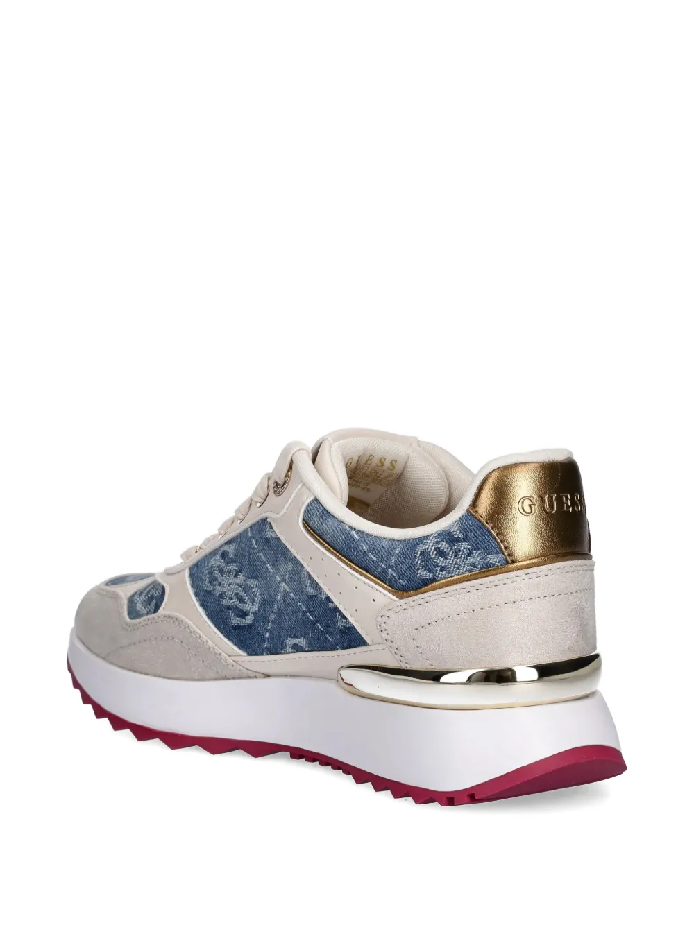 Guess Usa Korenzo 4g Logo-print Sneakers In Neutral