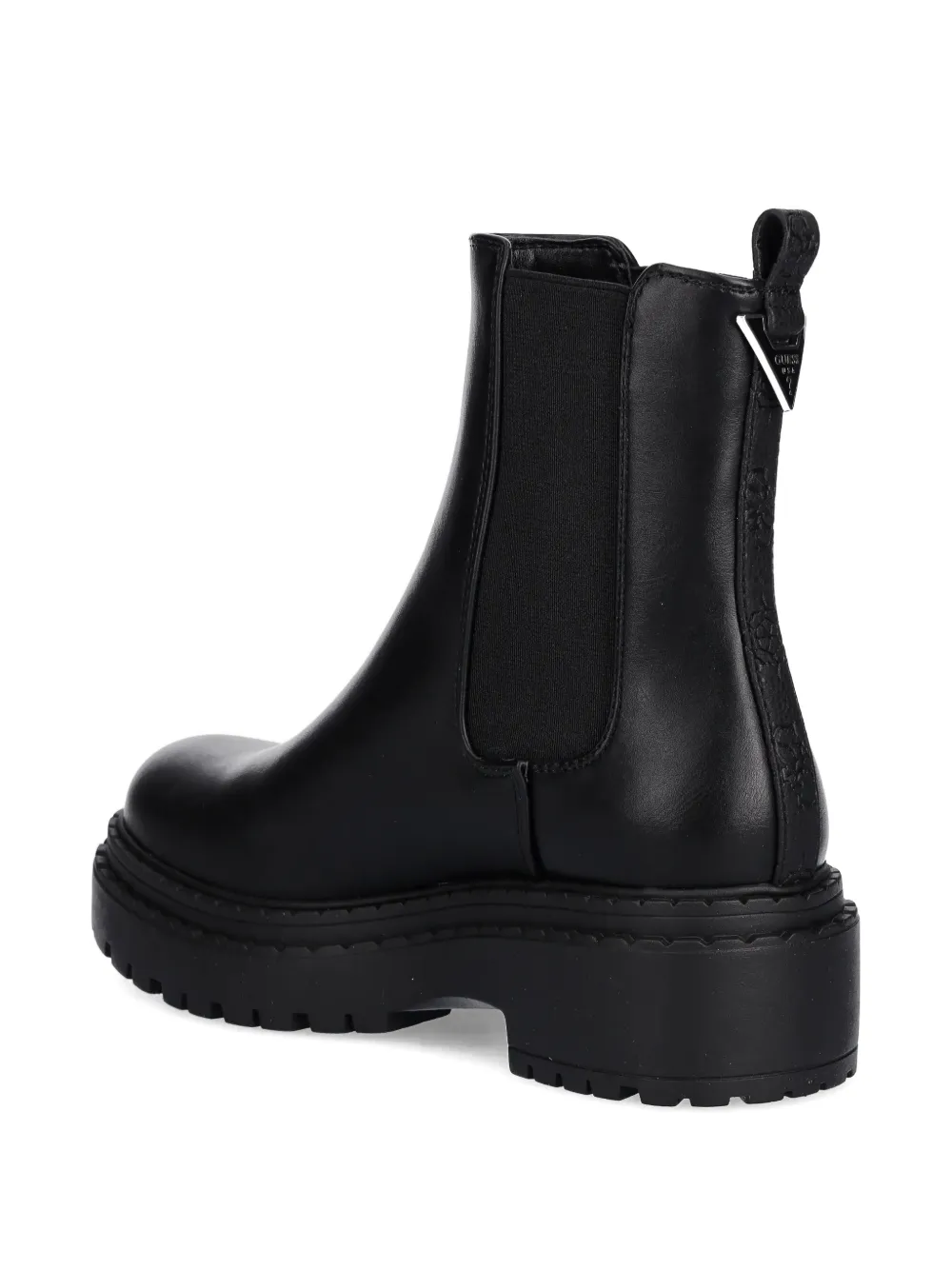 GUESS USA pull-tab platform boots Zwart