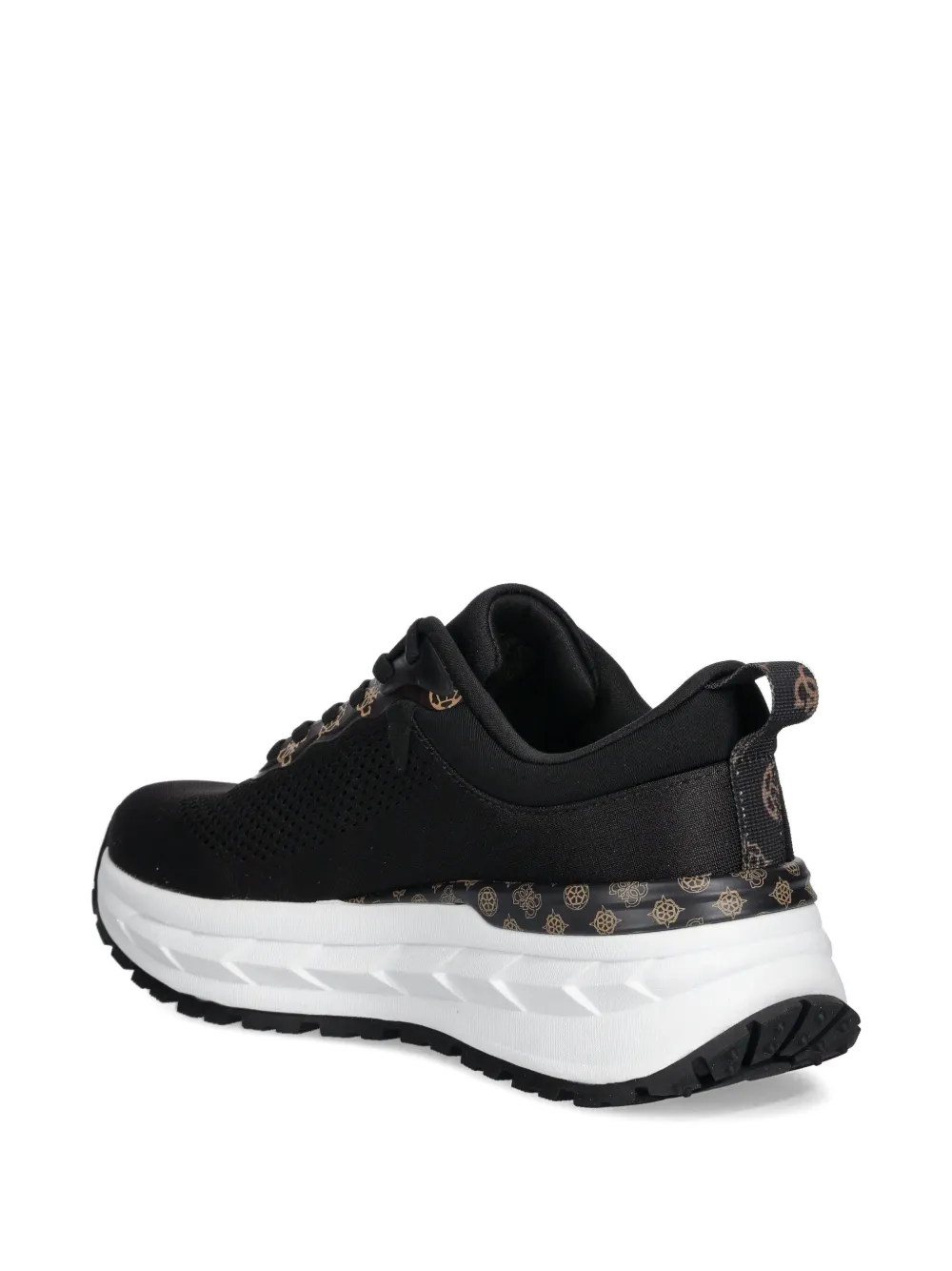 Guess Usa 75mm Logo-print Sneakers In Black