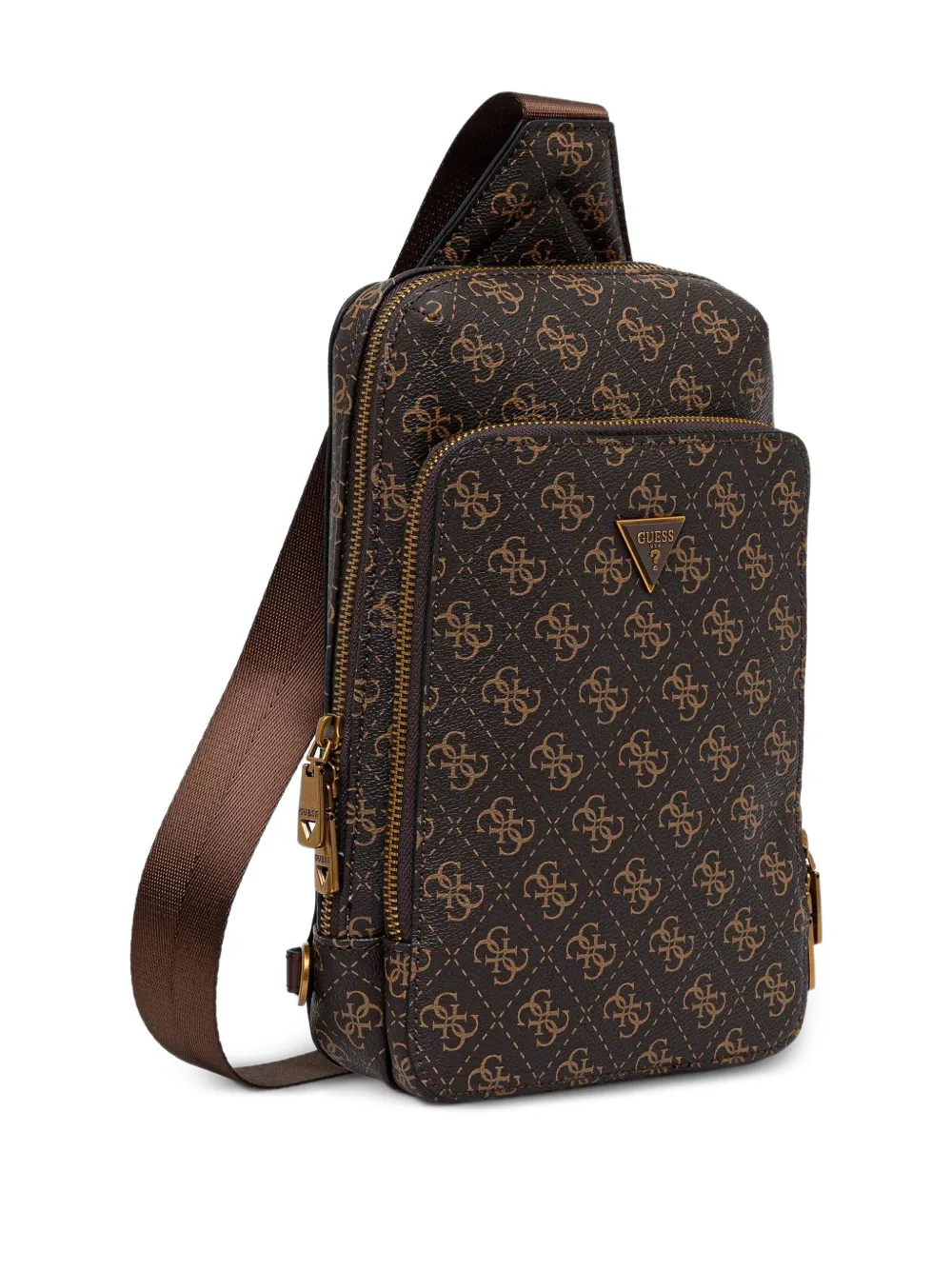 GUESS USA Heuptas met logoplakkaat - Bruin