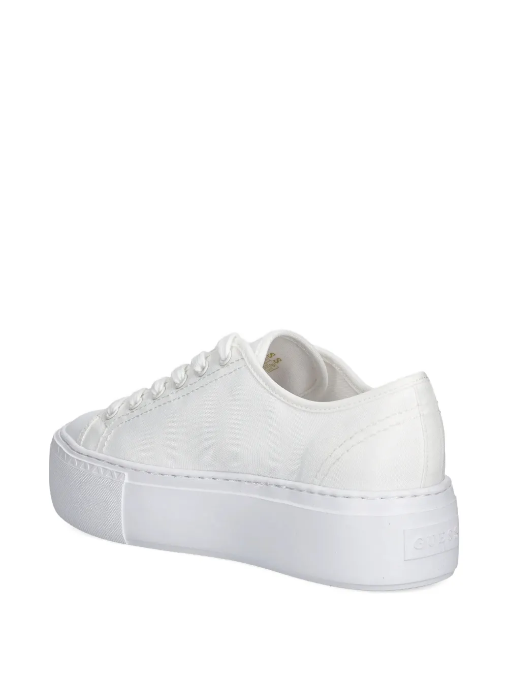 GUESS USA Sneakers met plateauzool en logoplakkaat Wit