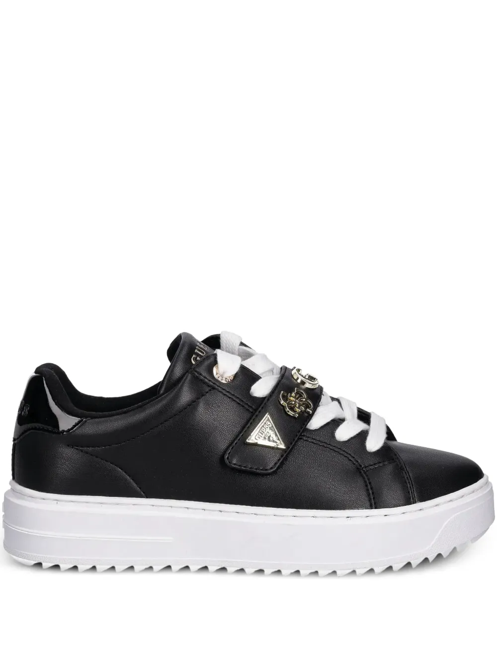 GUESS USA logo-plaque strap sneakers Black