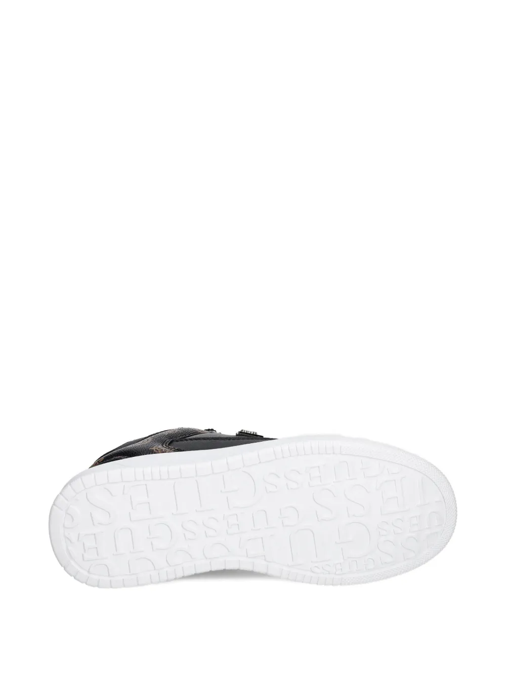 Guess Usa Logo-print Sneakers In Black