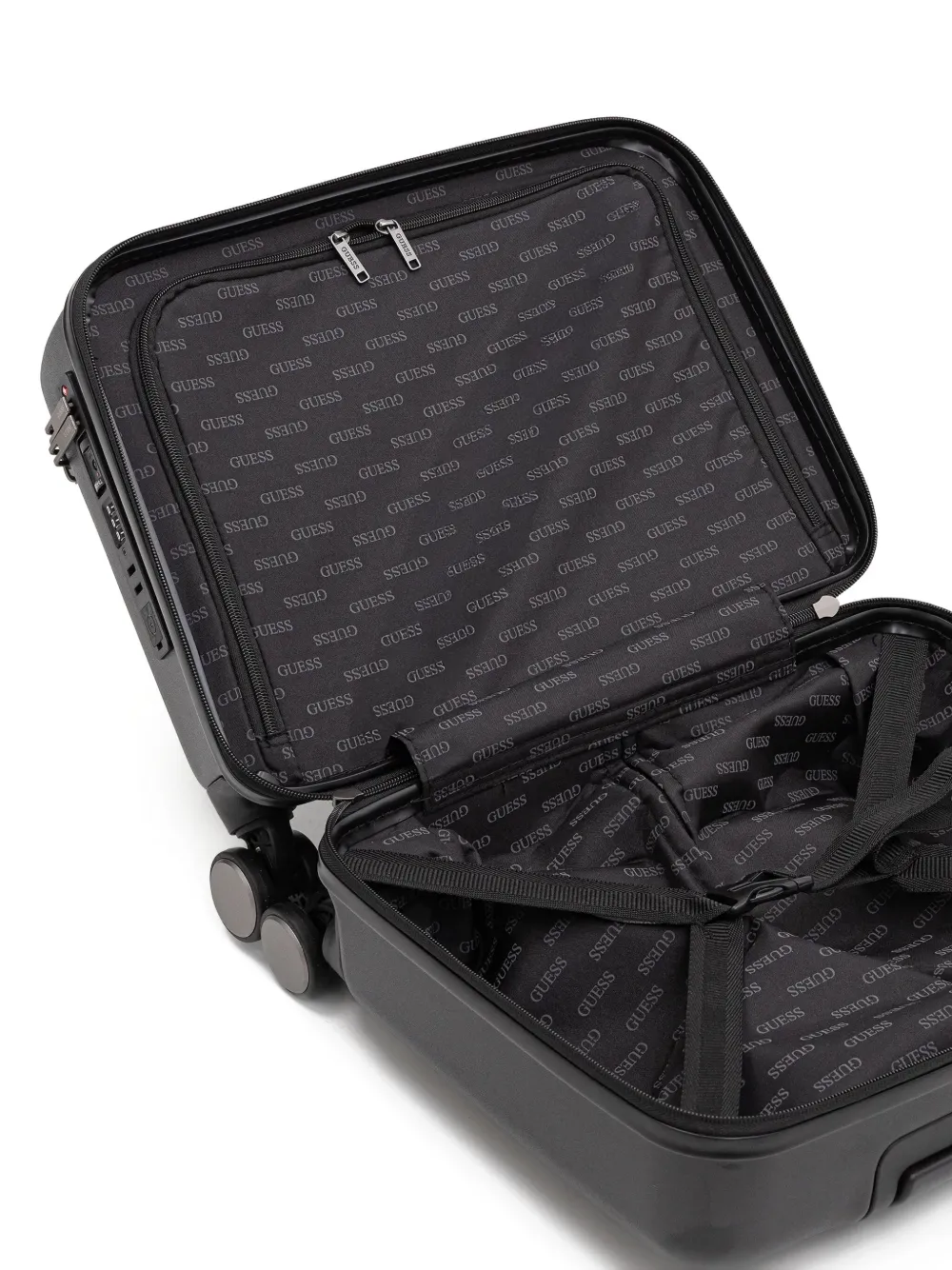 GUESS USA Reistas met logoplakkaat Zwart