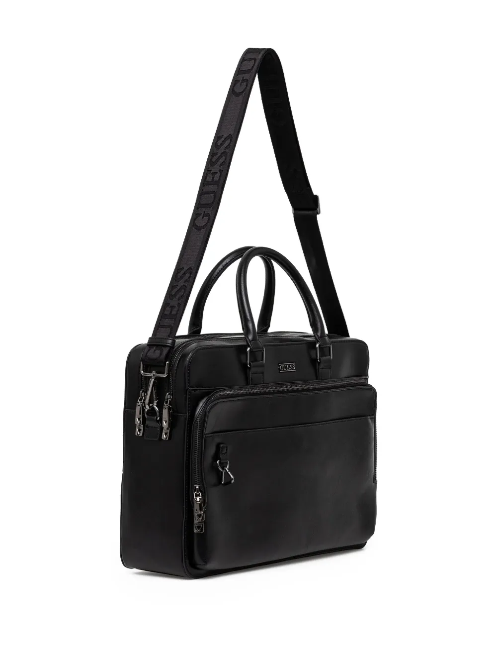 GUESS USA Laptoptas met logoplakkaat - Zwart