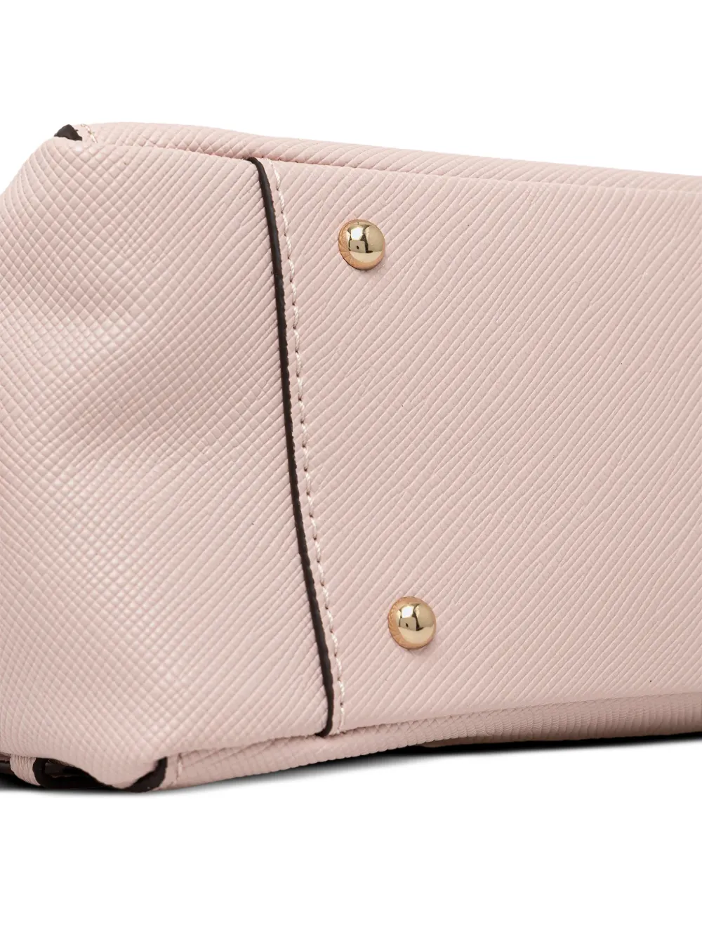 Guess Usa Top Handle Charm Satchel In Pink