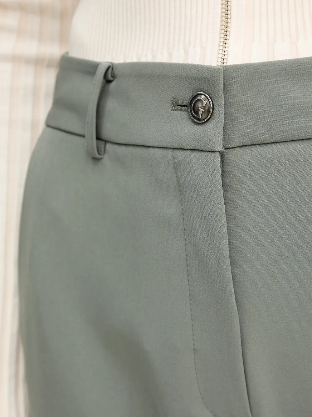 Guess Usa Button Trousers In Gray