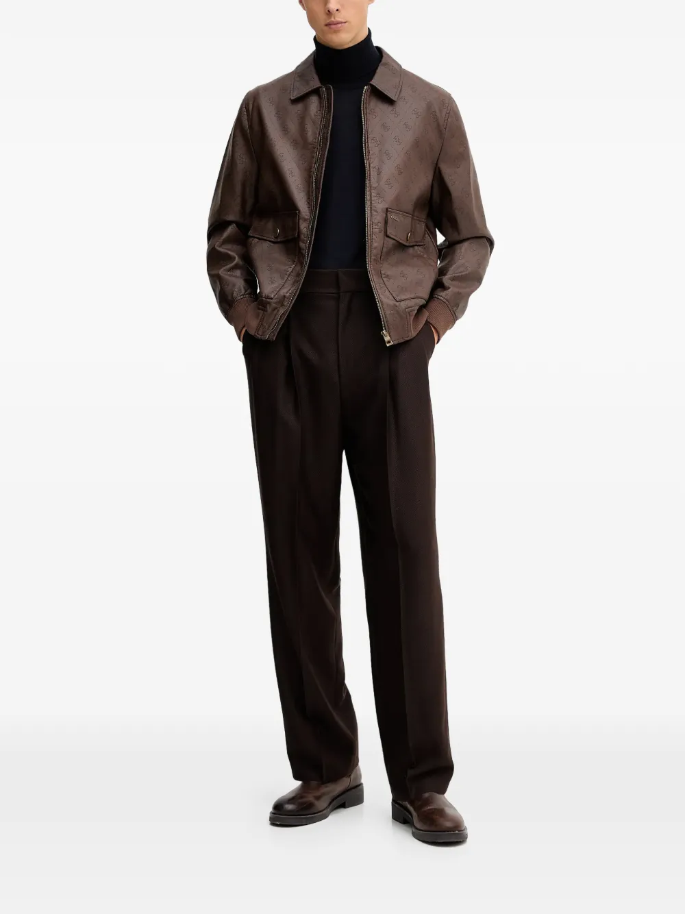 GUESS USA chamarra con monograma y cierre | Chamarras bomber | Image 2