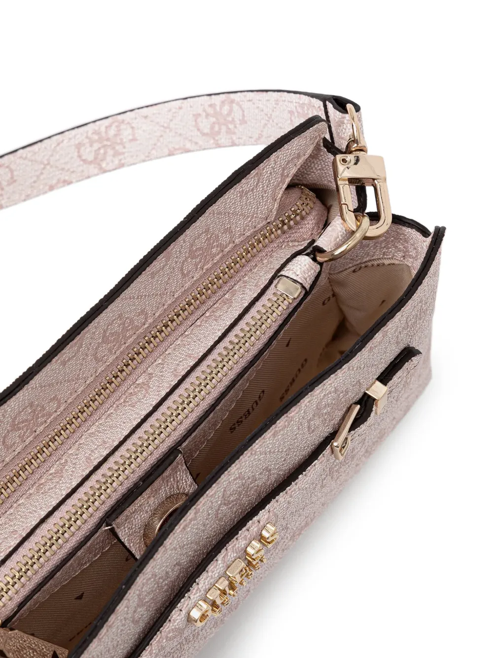 GUESS USA Crossbodytas met logoplakkaat Roze