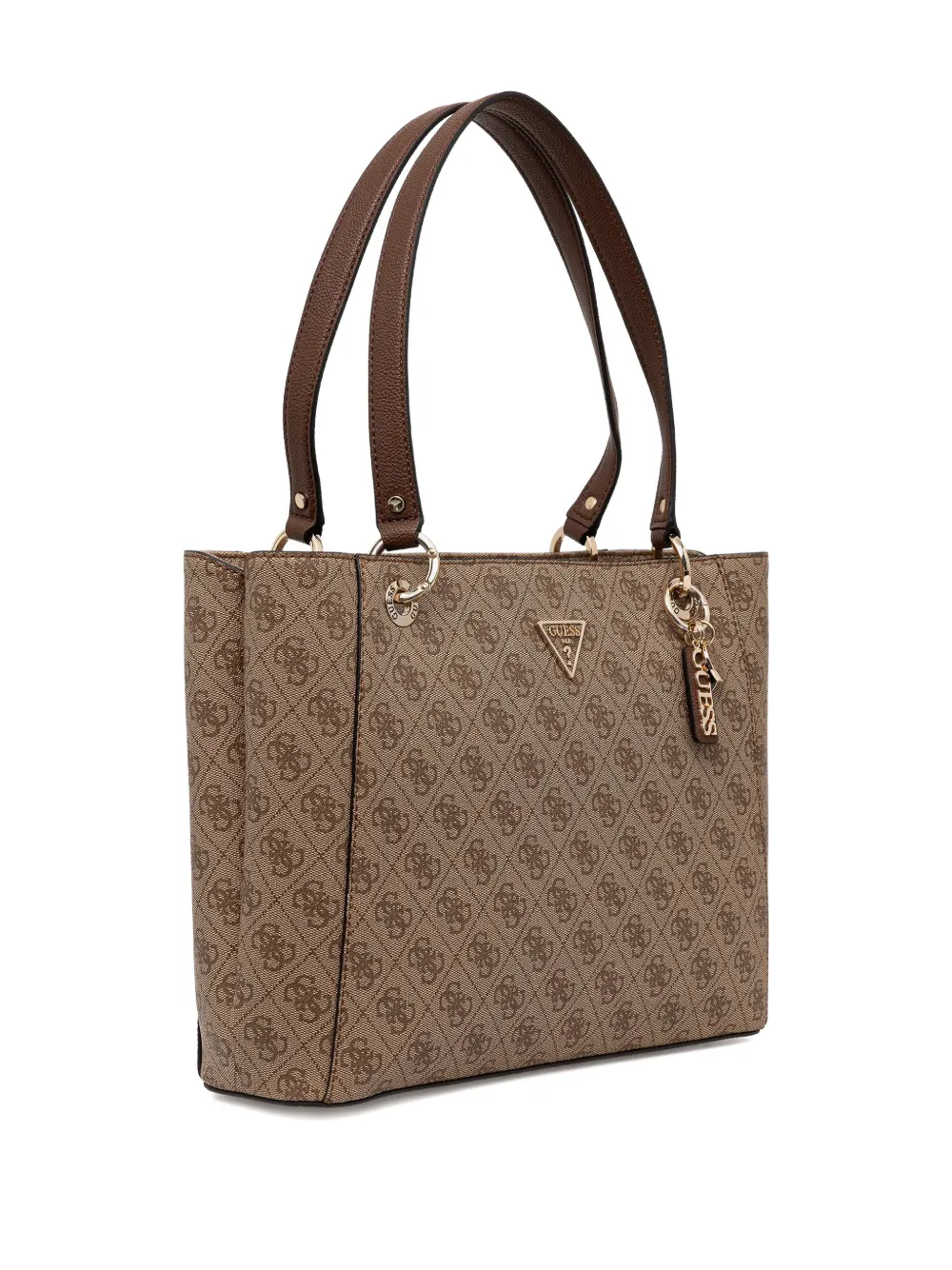GUESS USA Noelle 4G logo-monogram charm Tote Bag - Beige