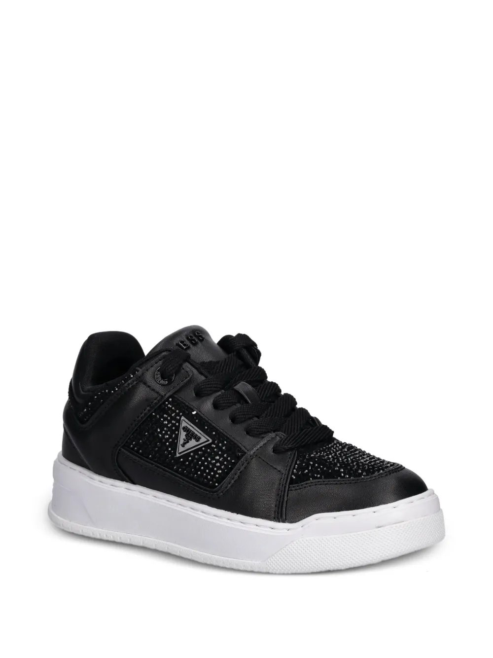 GUESS USA crystal-embellished trainers Black