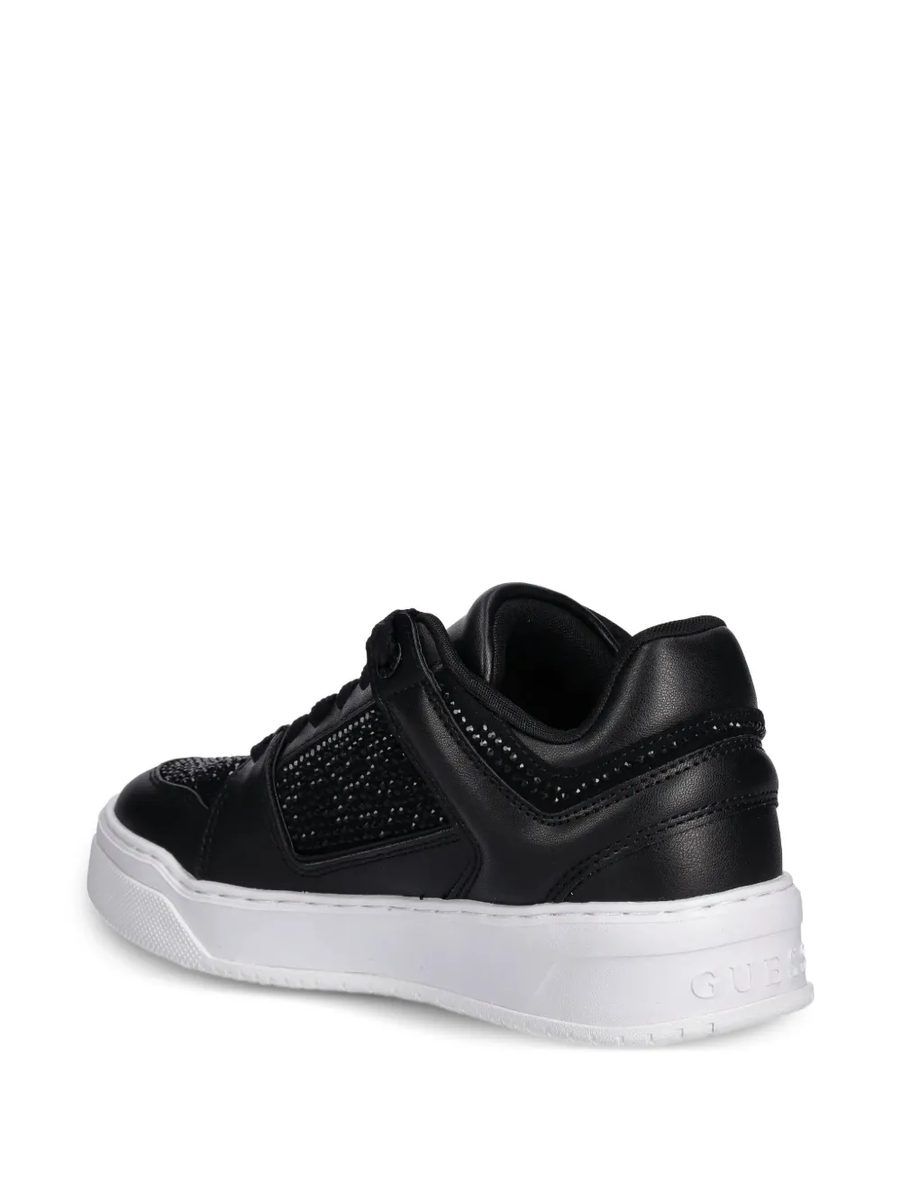 GUESS USA crystal-embellished trainers Black