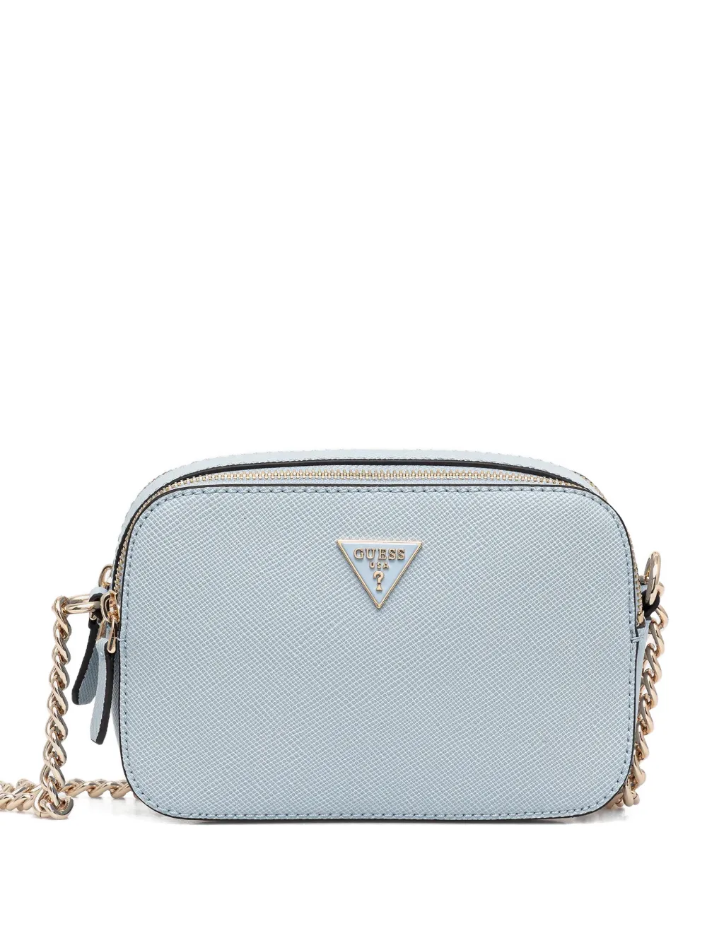 Guess Usa Mini Noelle Logo Cross Body Bag In Blue