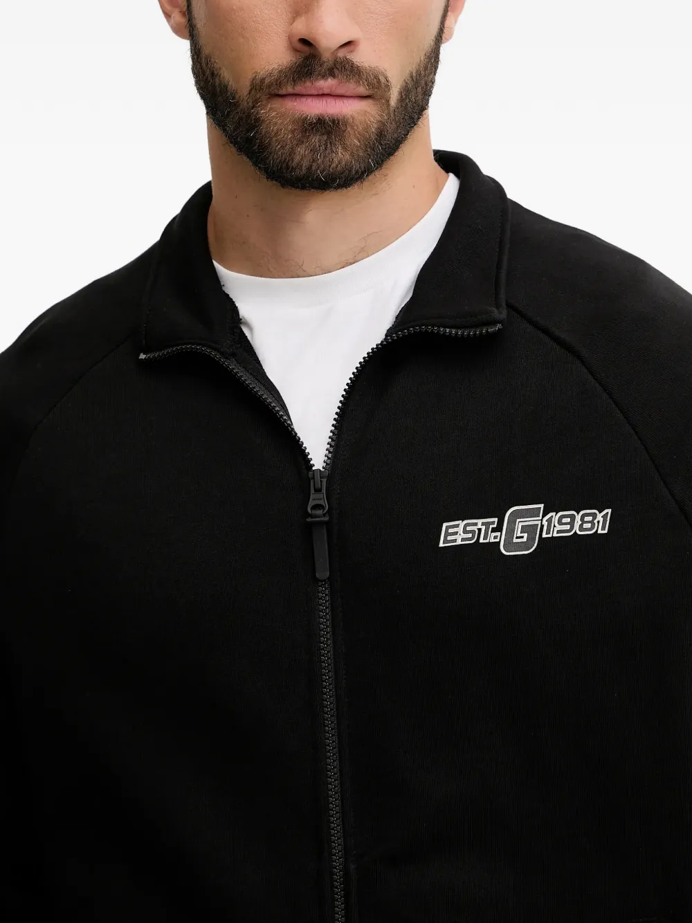 GUESS USA Sweater met logo Zwart