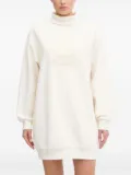 GUESS USA logo-motif turtleneck mini dress - White
