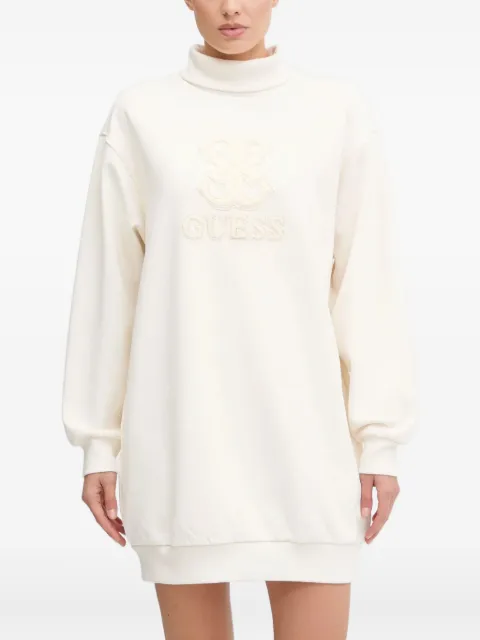 GUESS USA logo-motif turtleneck mini dress