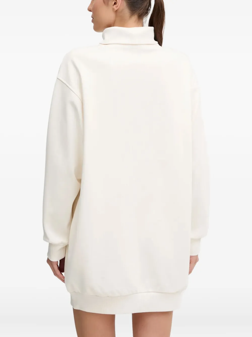 GUESS USA Mini-jurk met col en logopatroon Wit