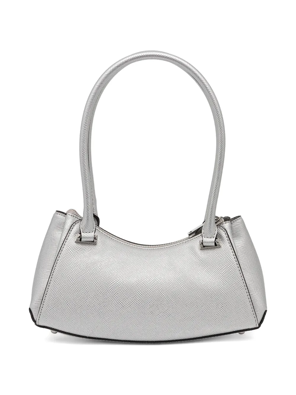 Guess Usa Rosalba Buckle-detail Tote Bag In Silver