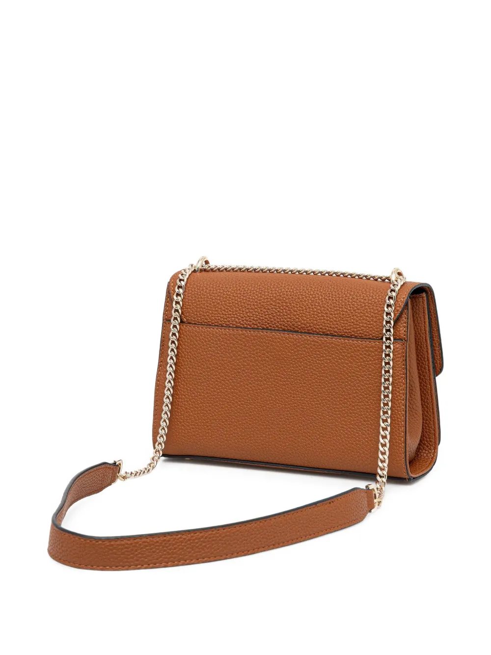 Guess Usa Calista Chain-strap Crossbody Bag In Brown