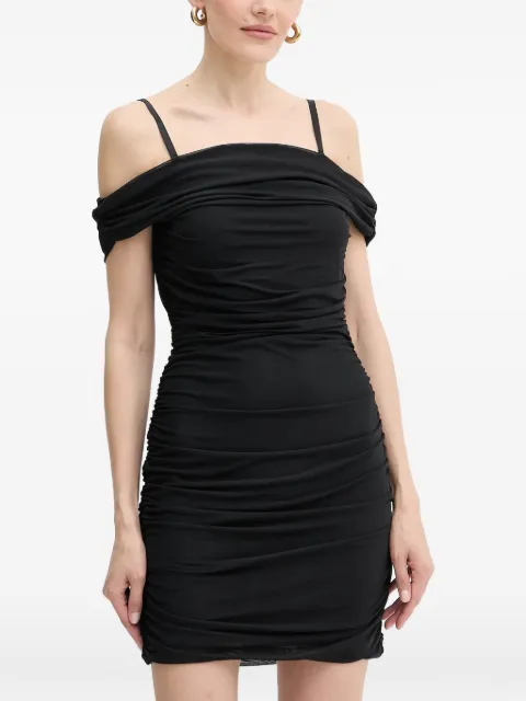 GUESS USA vestido fruncido con hombros descubiertos