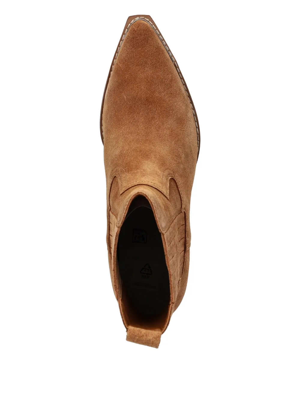 Guess Usa Pointed Toe Detail Boots In Brown