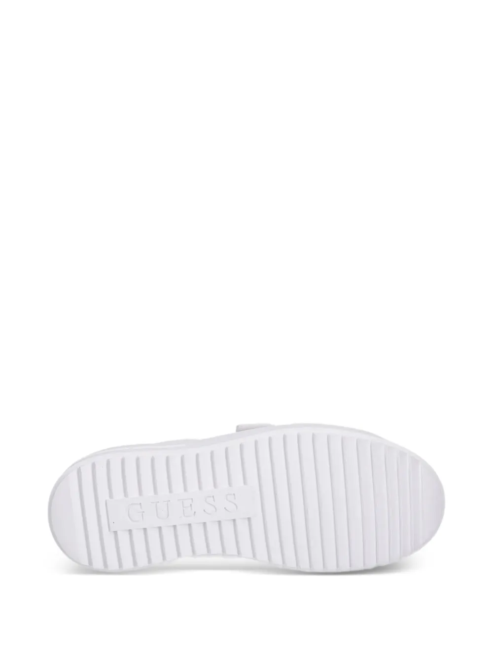 Guess Usa Logo-appliqué Sneakers In White