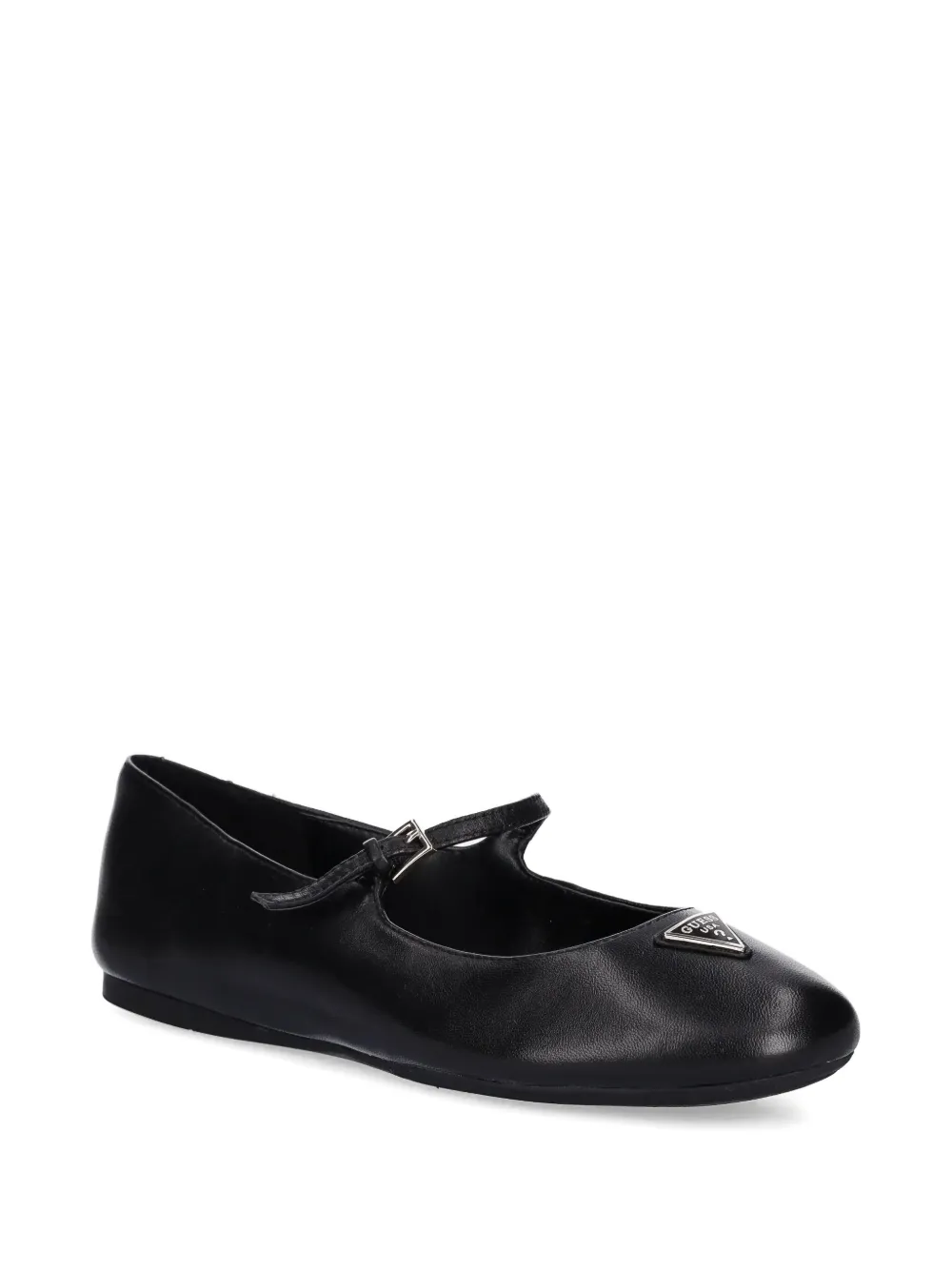GUESS USA Leren ballerina's met gespdetail - Zwart
