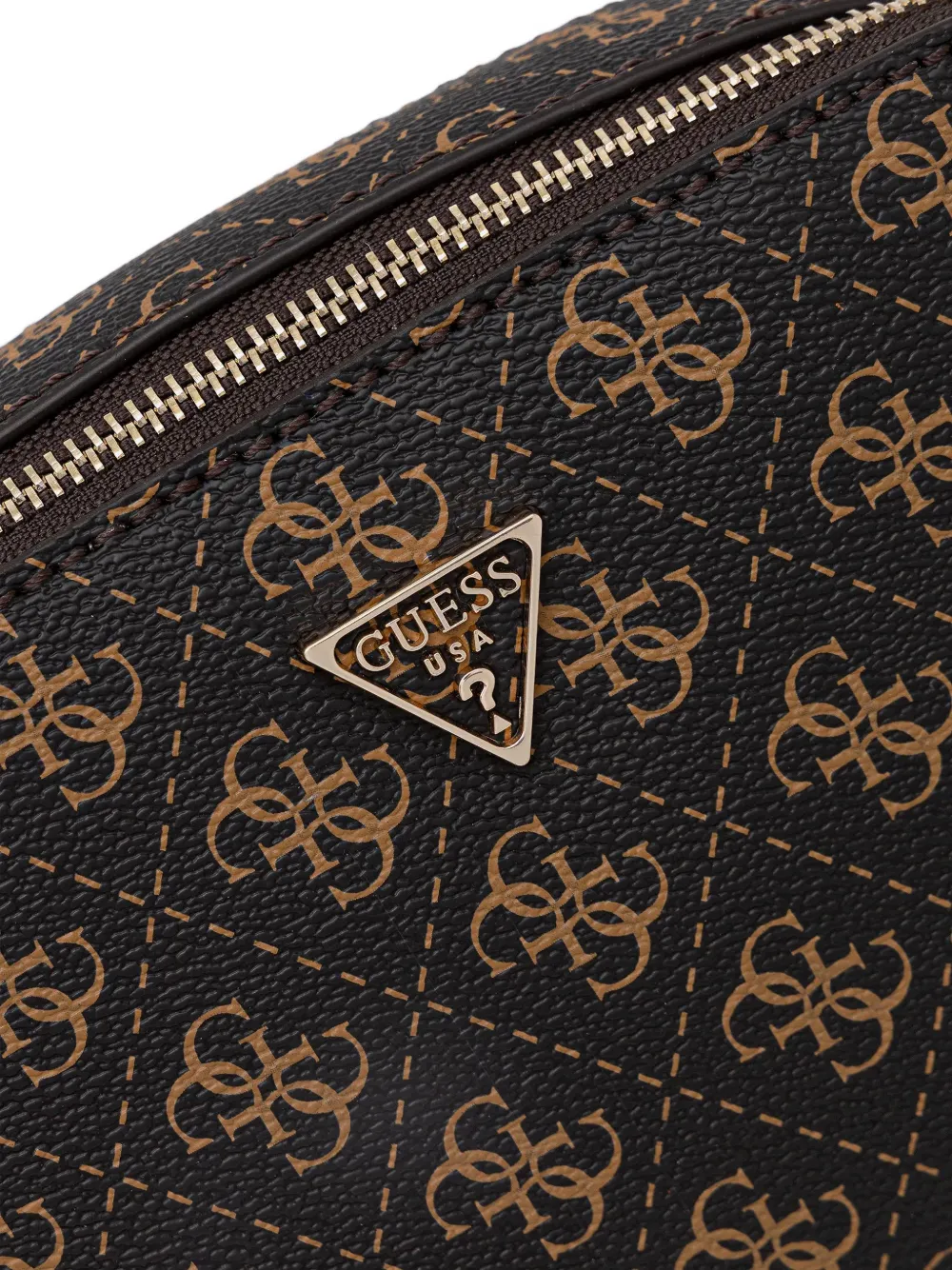 Guess Usa Monogram Chain Cross Body Bag In Multi