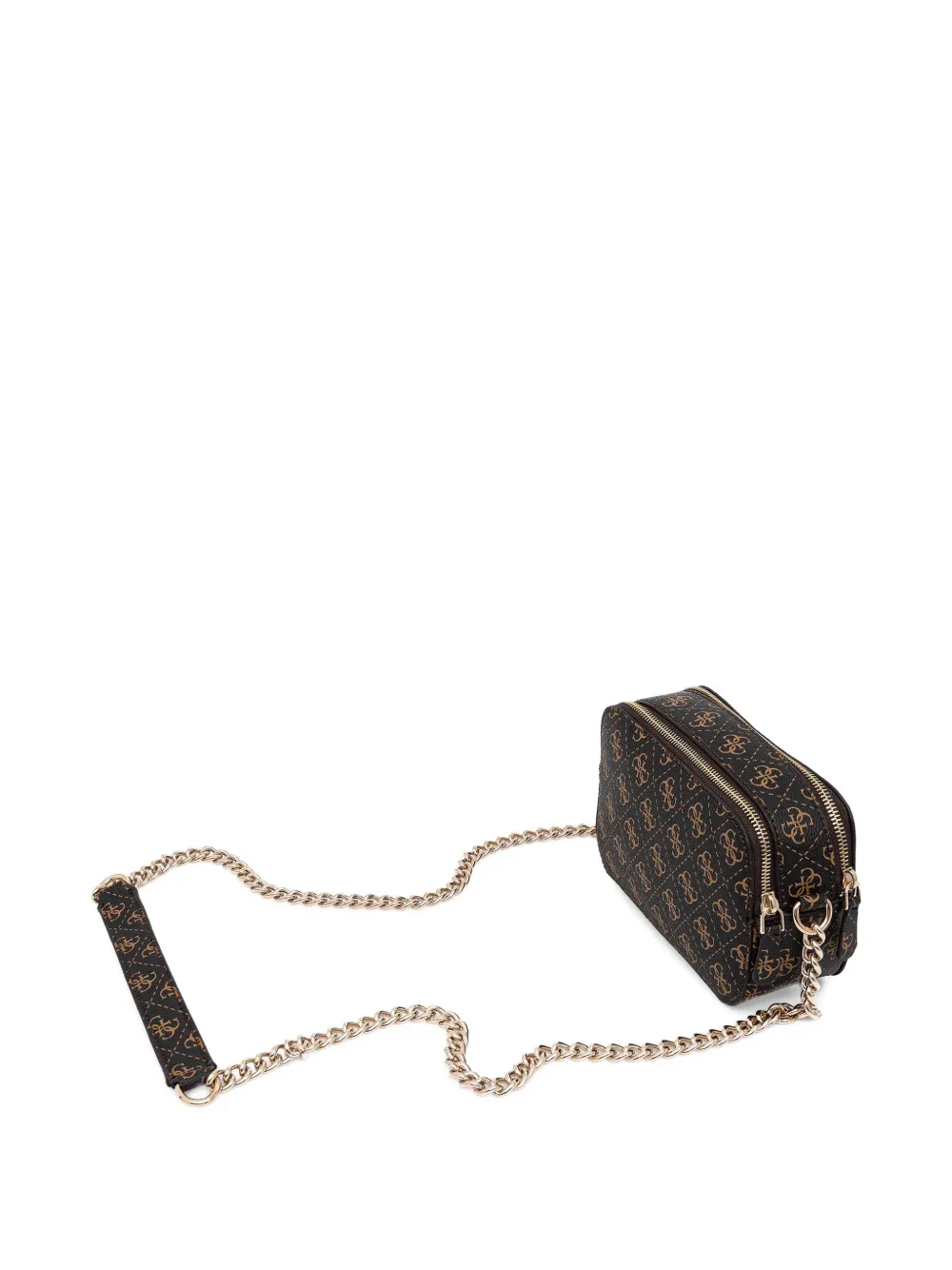 Guess Usa Monogram Chain Cross Body Bag In Multi