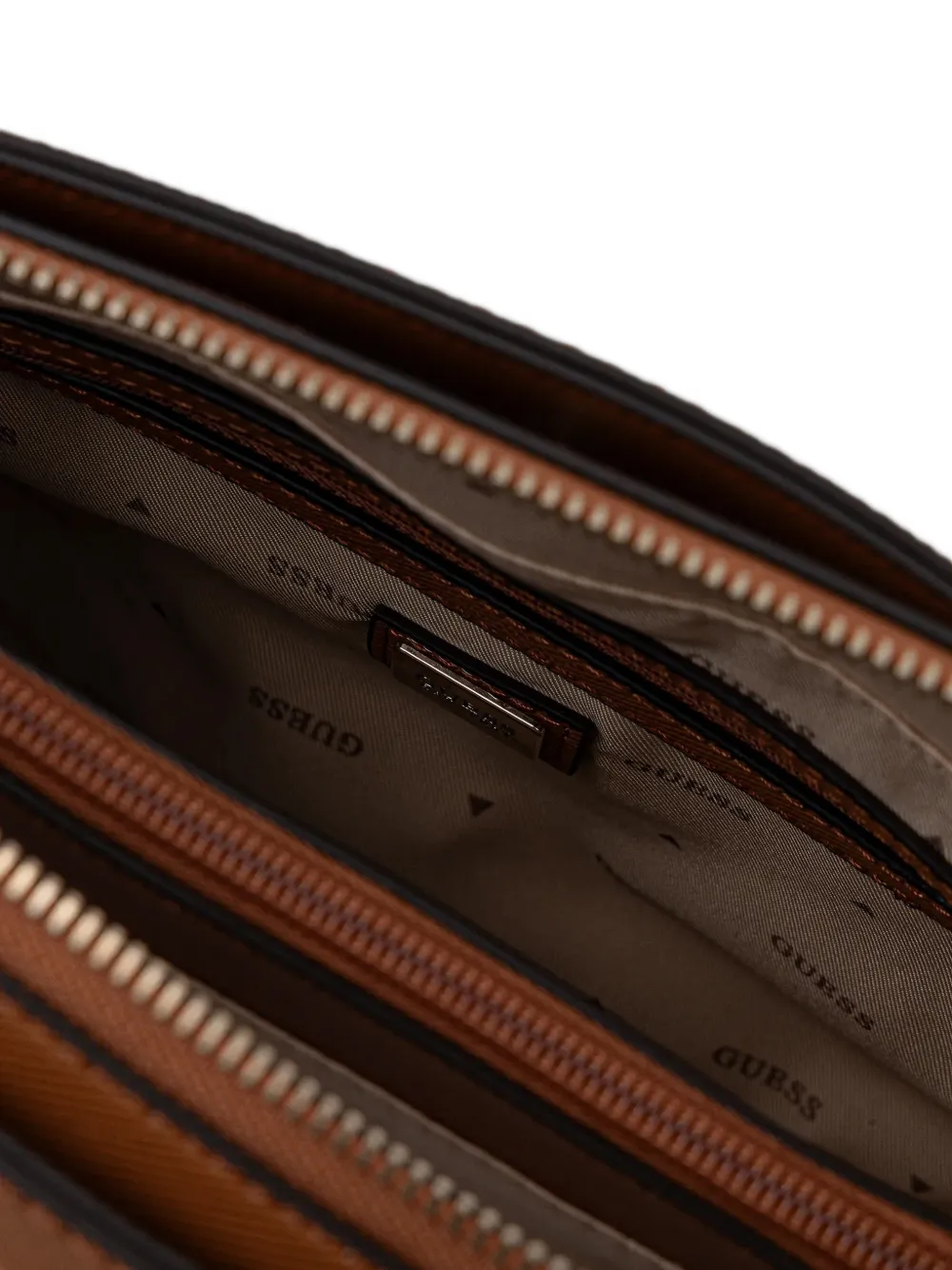 Guess Usa Noelle Top-handle Charm Tote Bag In Brown