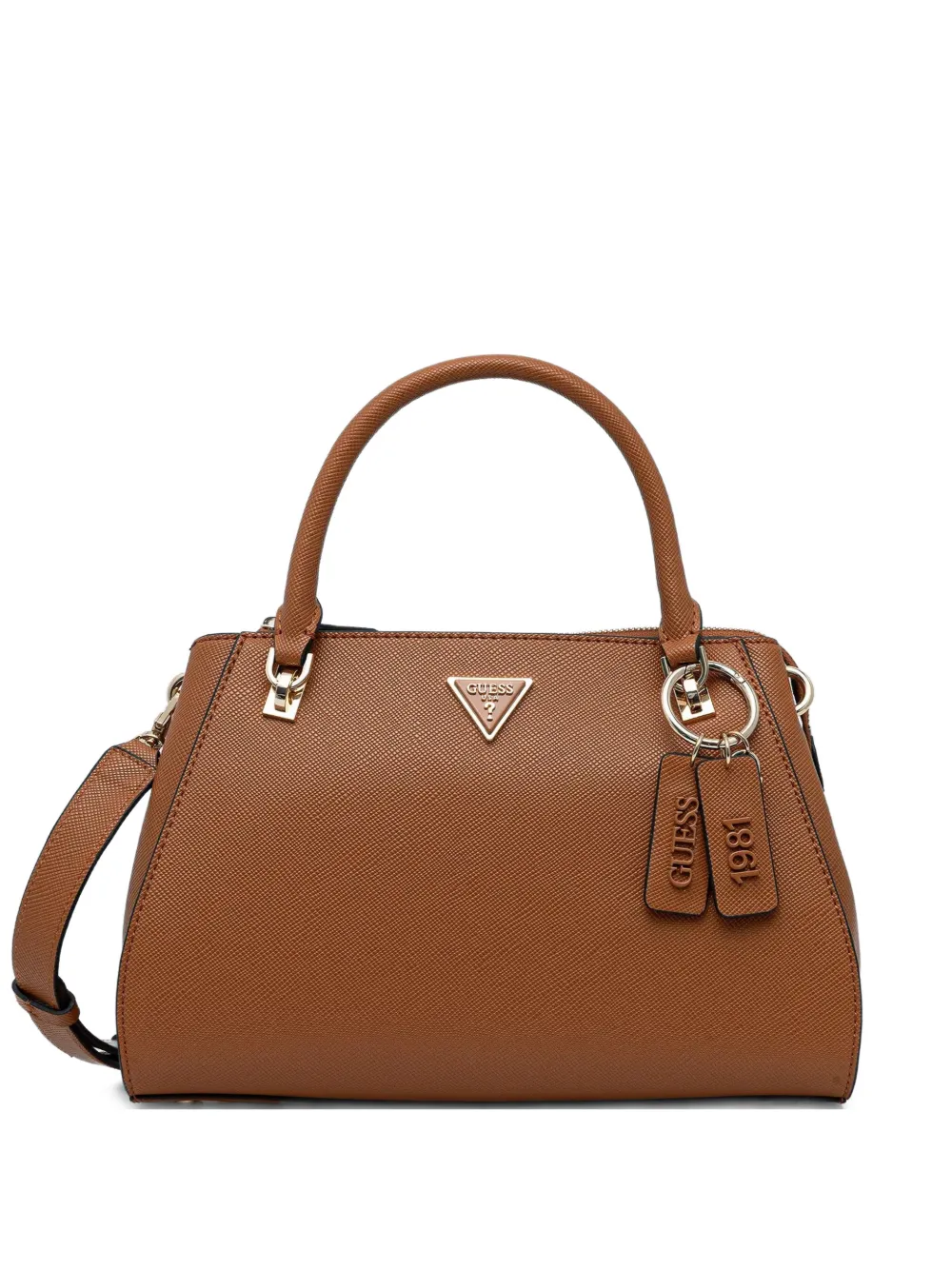 GUESS USA Noelle top-handle charm tote bag | Brown | Image 1