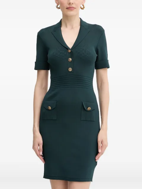GUESS USA button-detail ribbed mini dress