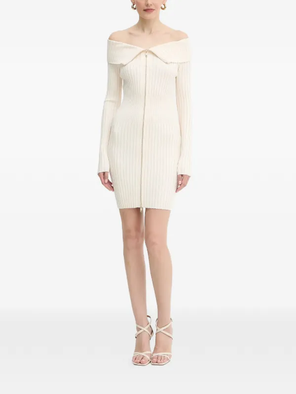 guess white off shoulder dress Guess Off-shoulder Mini Dress