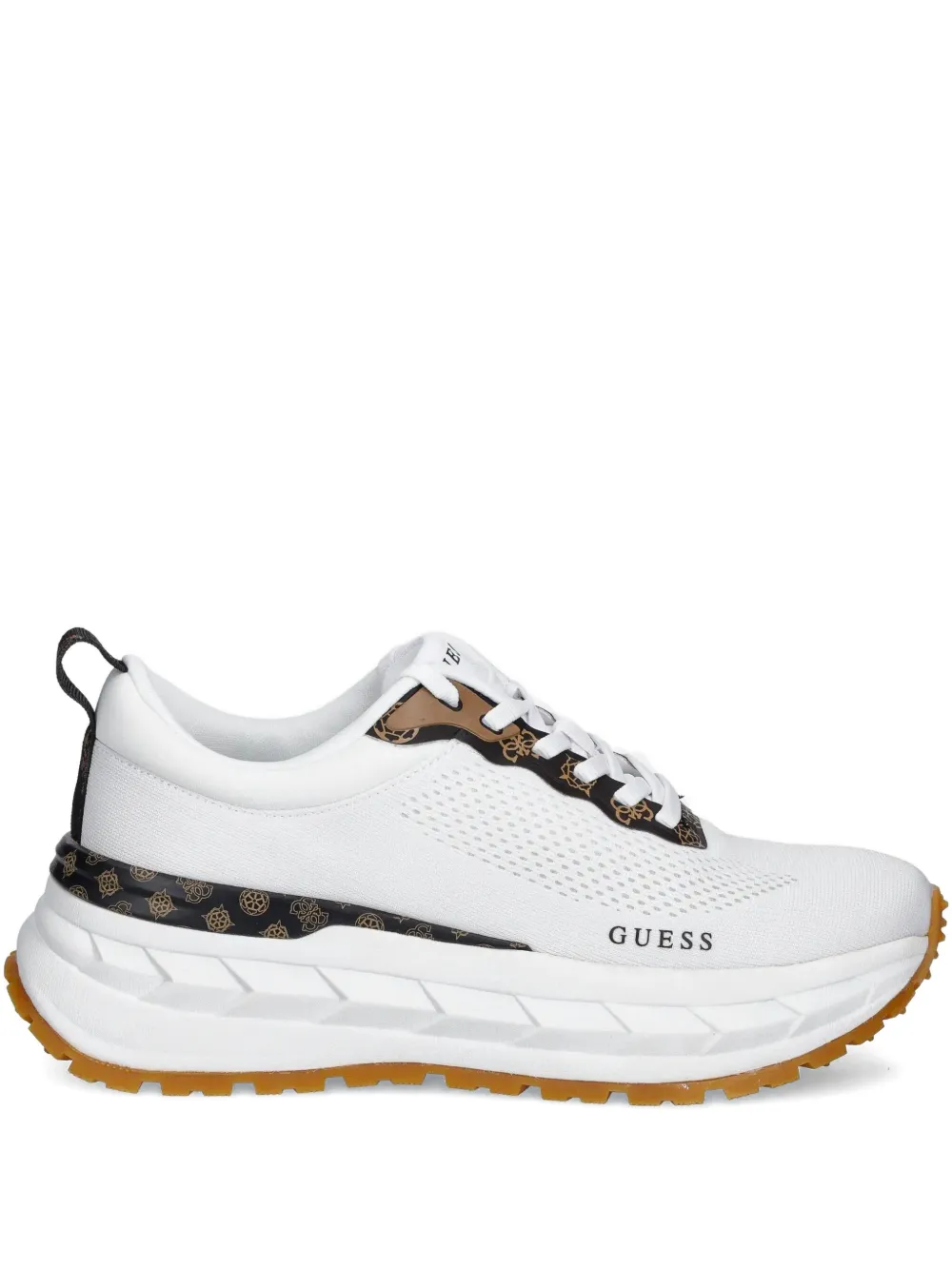 GUESS USA logo-detail mesh sneakers White