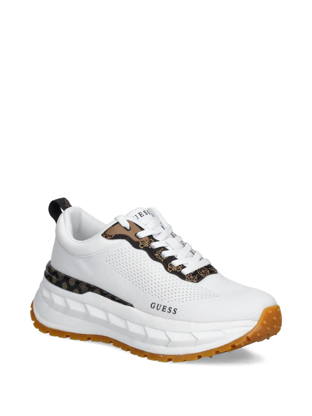 GUESS USA logo-detail mesh sneakers White