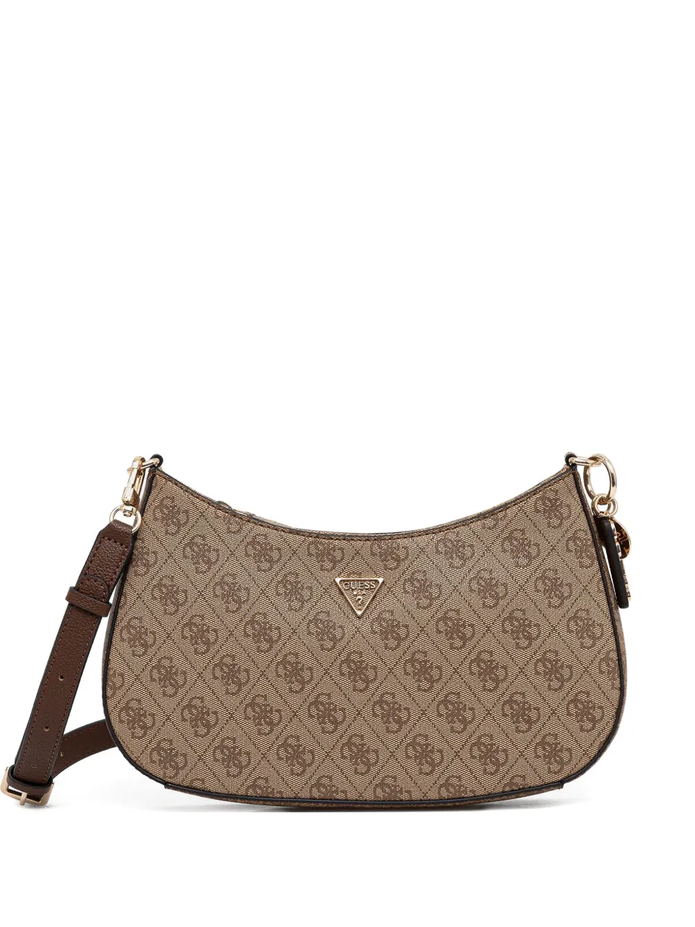 GUESS USA Schultertasche mit Monogramm - Braun