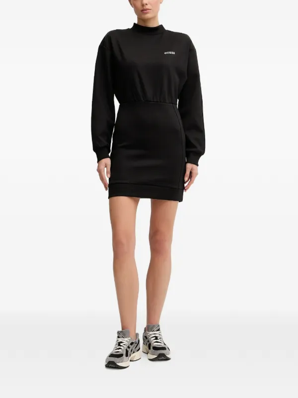 GUESS USA Long Sleeve Logo Dress | Black | FARFETCH GUESS USA Long Sleeve Logo Dress | Black | FARFETCH