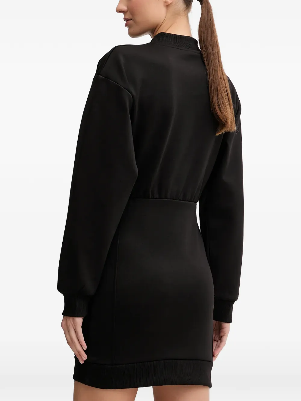 GUESS USA Jurk met lange mouwen en logo Zwart