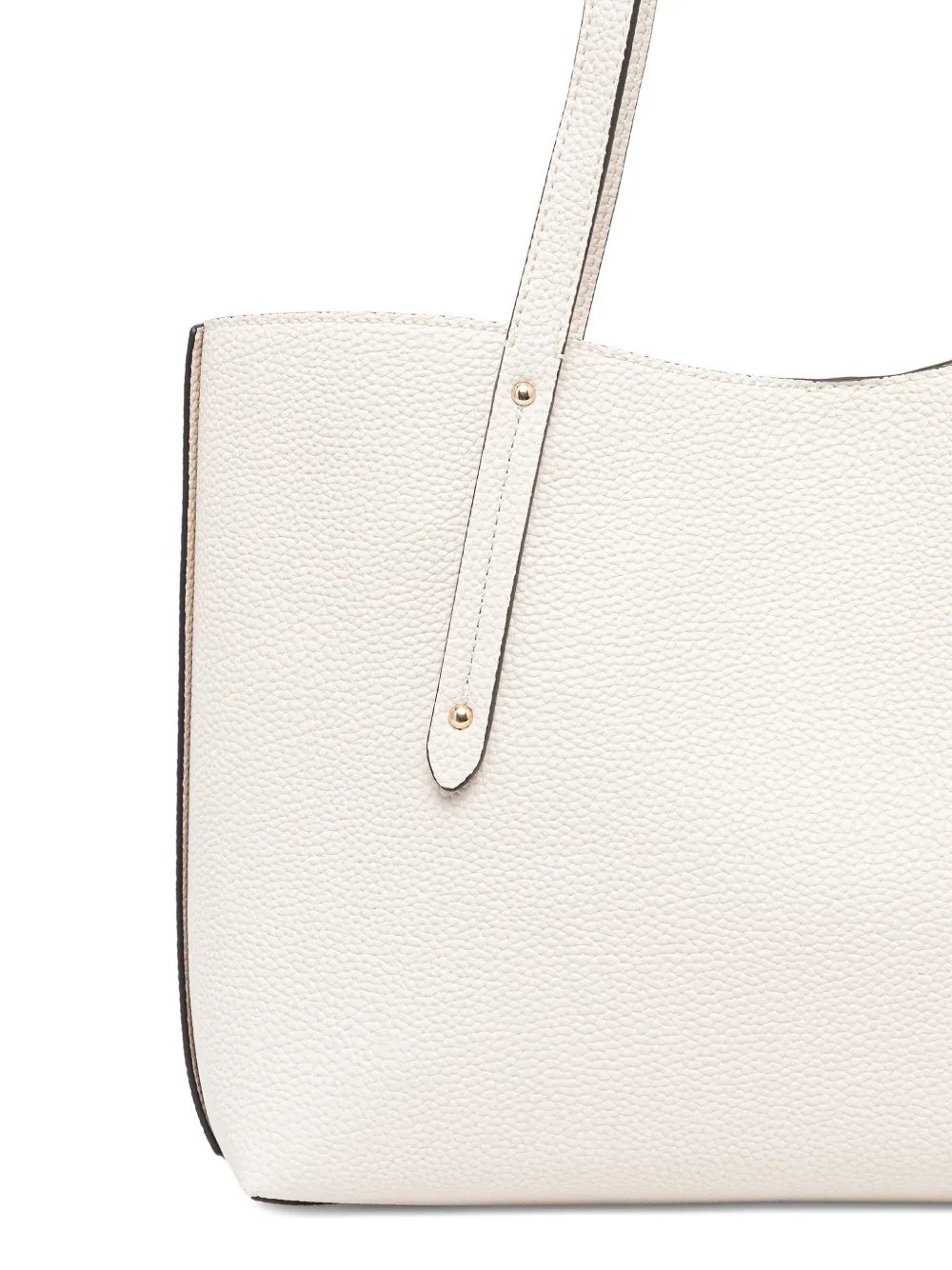 Guess Usa Grain-detail Tote Bag In Neutral