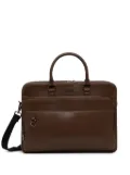 GUESS USA double-zip top-handle briefcase - Brown