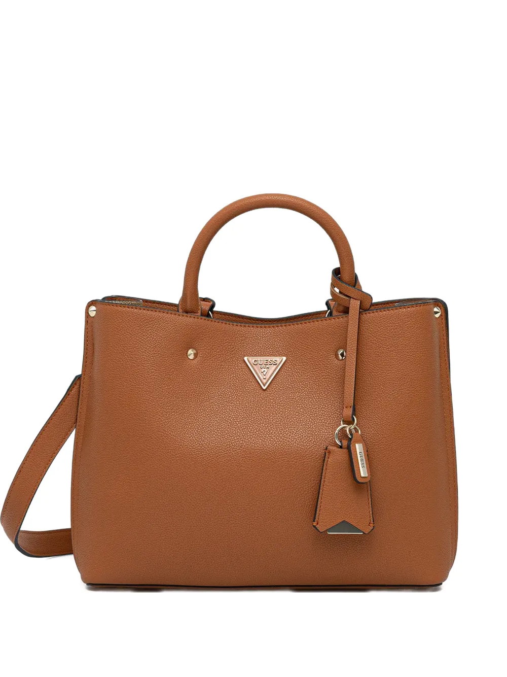 GUESS USA top handle logo-detail tote bag | marrón | Image 1